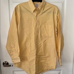 Men's Brooks Brothers Yellow Button-Down Shirt